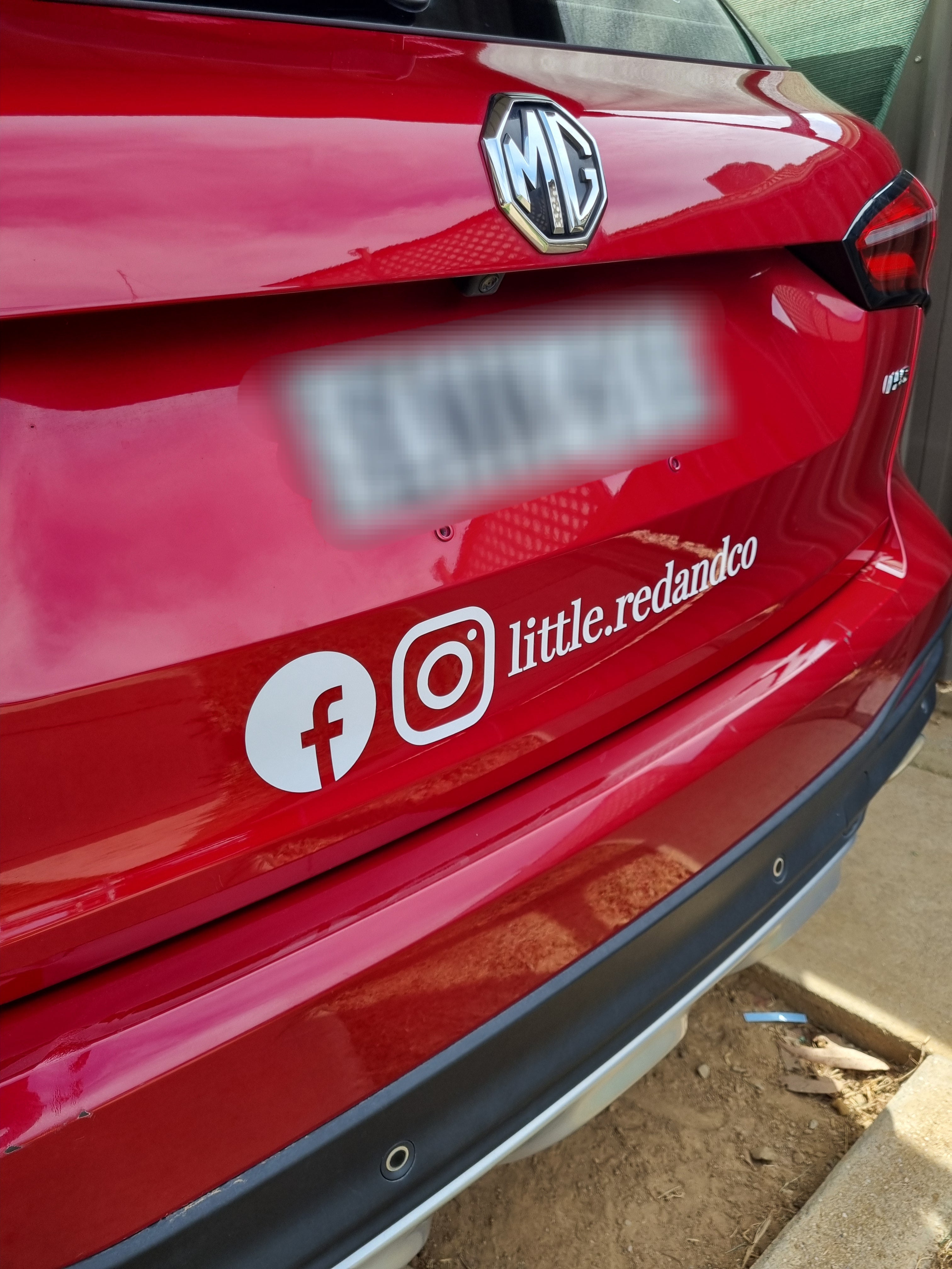 Social Handles Decal