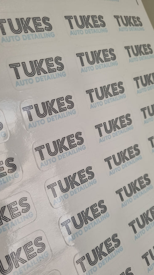 A4 Printed Sticker Sheets - White