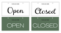 Rectangle Open/Closed Sign