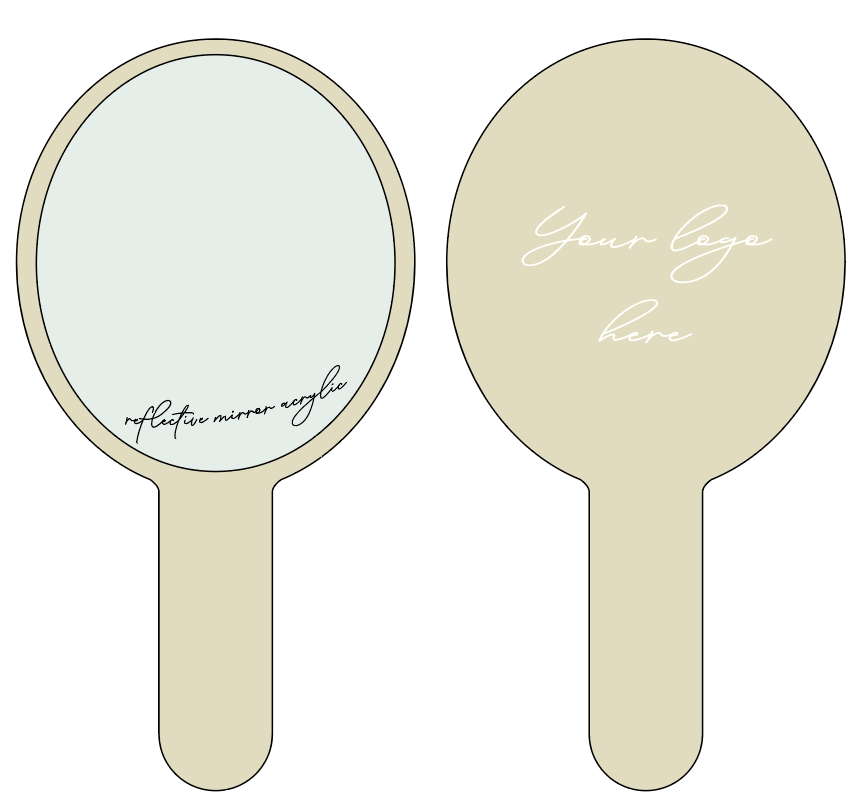 Handheld Branded Mirror