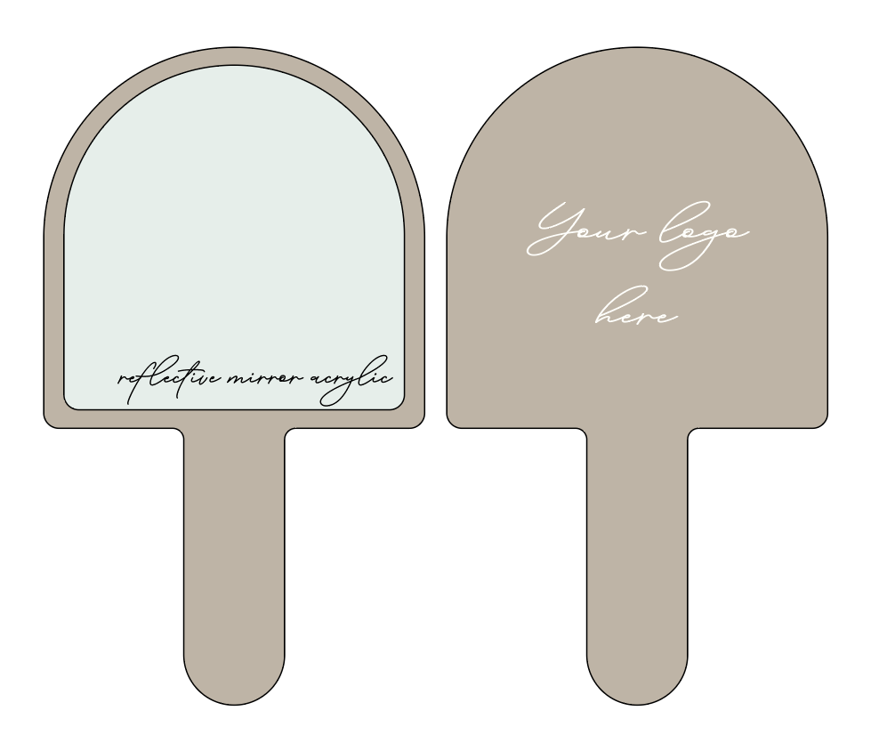 Handheld Branded Mirror