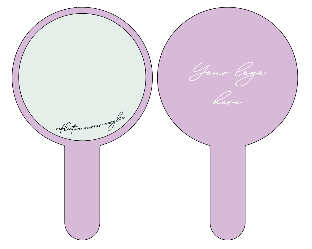 Handheld Branded Mirror