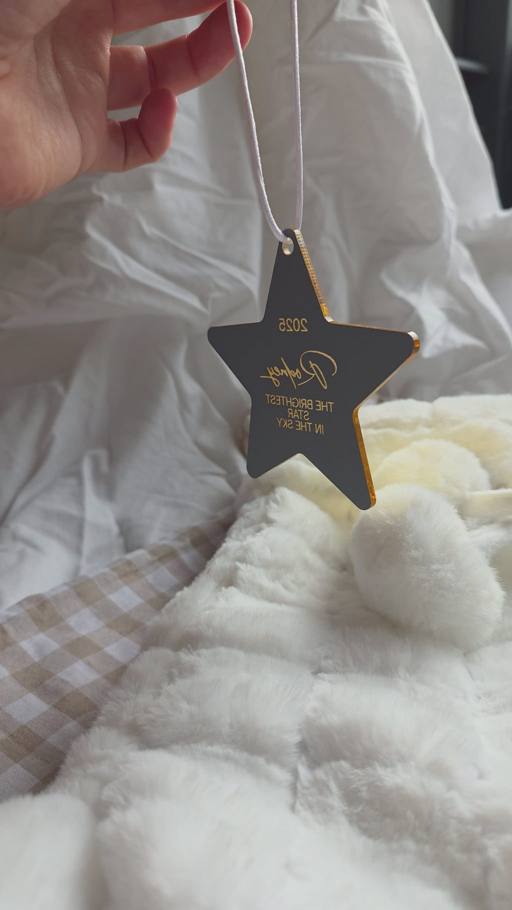The Brightest Star — Personalised Memorial Christmas Ornament