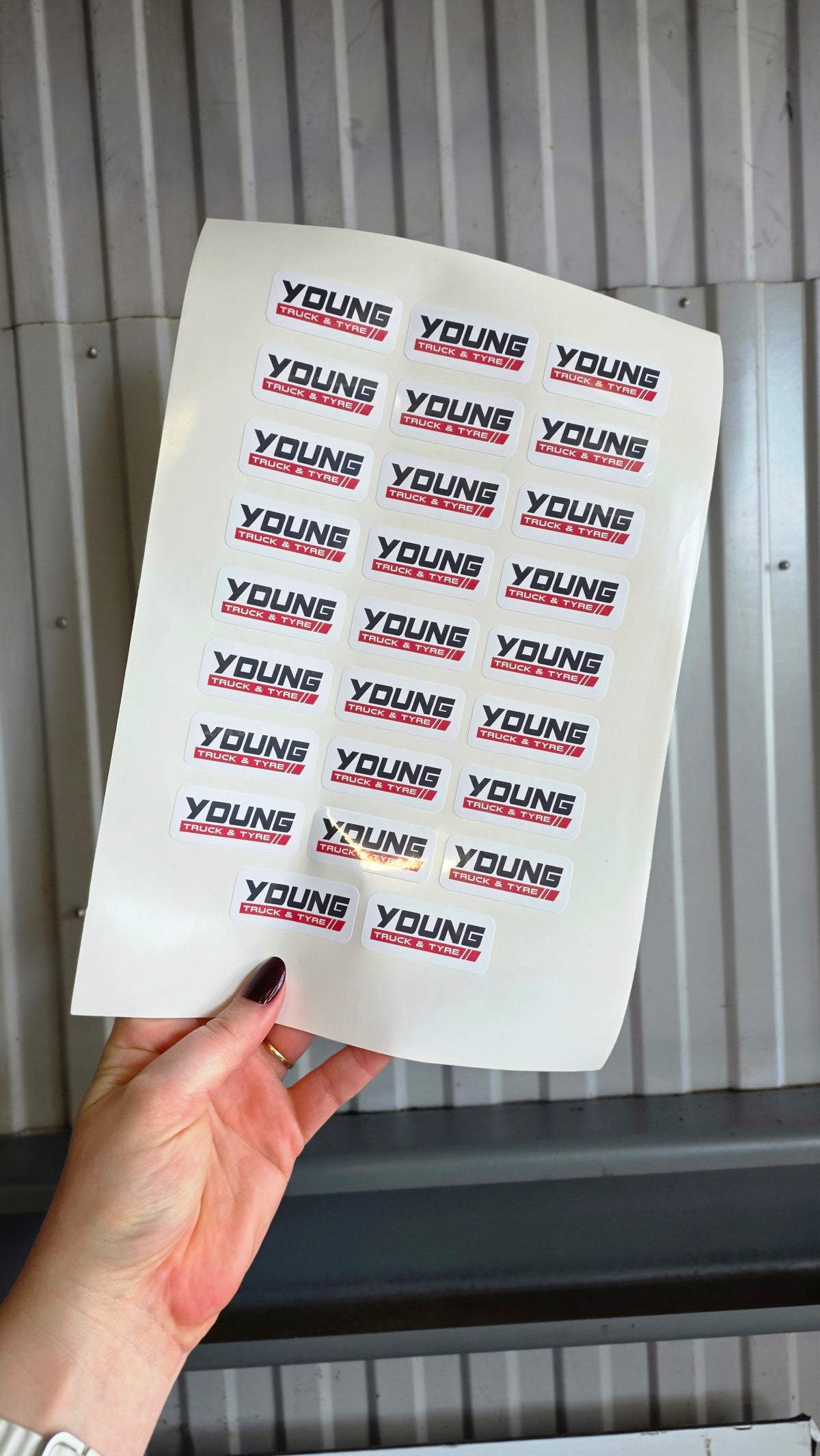 A4 Printed Sticker Sheets - White