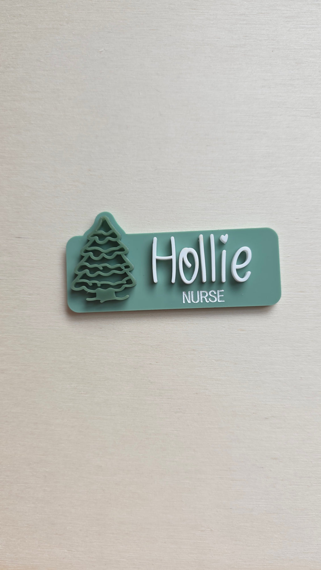 Christmas Name Badge | Acrylic