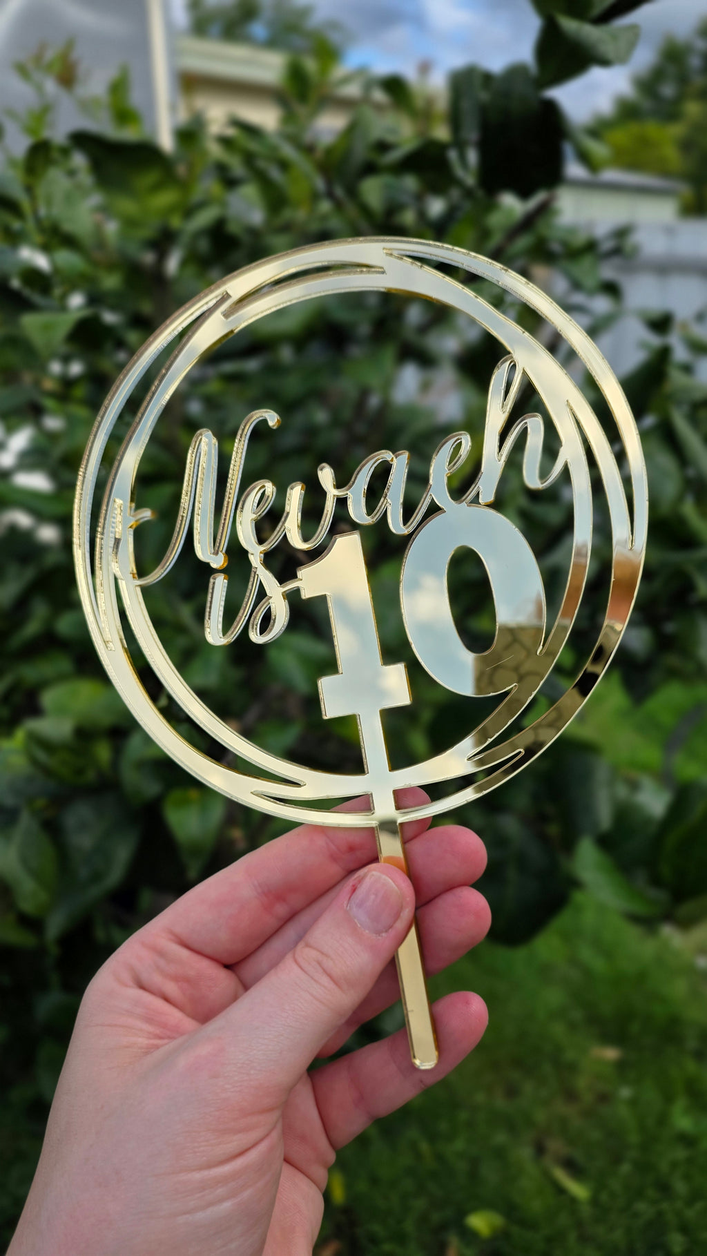 Single Layer Cake Topper
