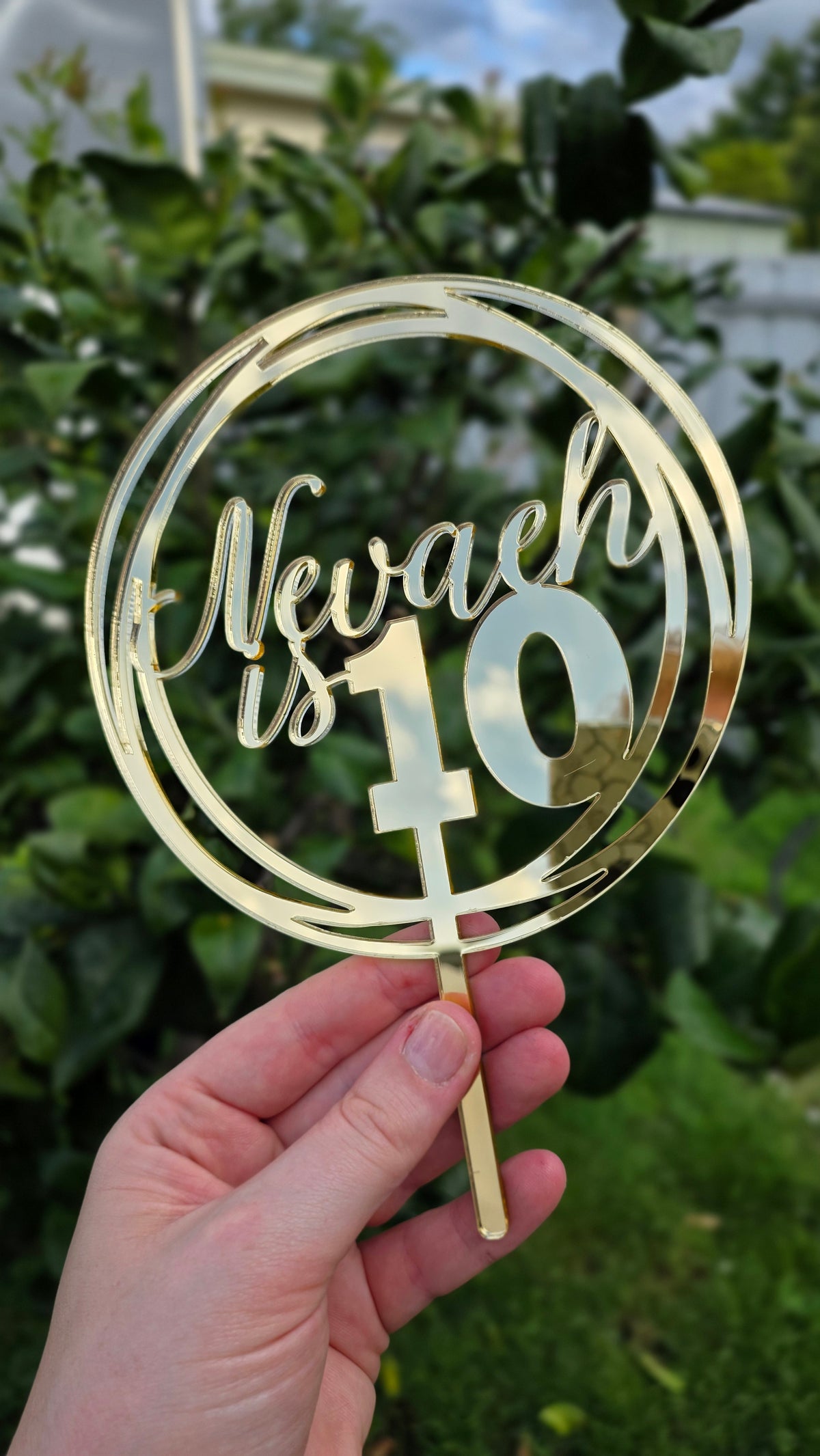 Single Layer Cake Topper