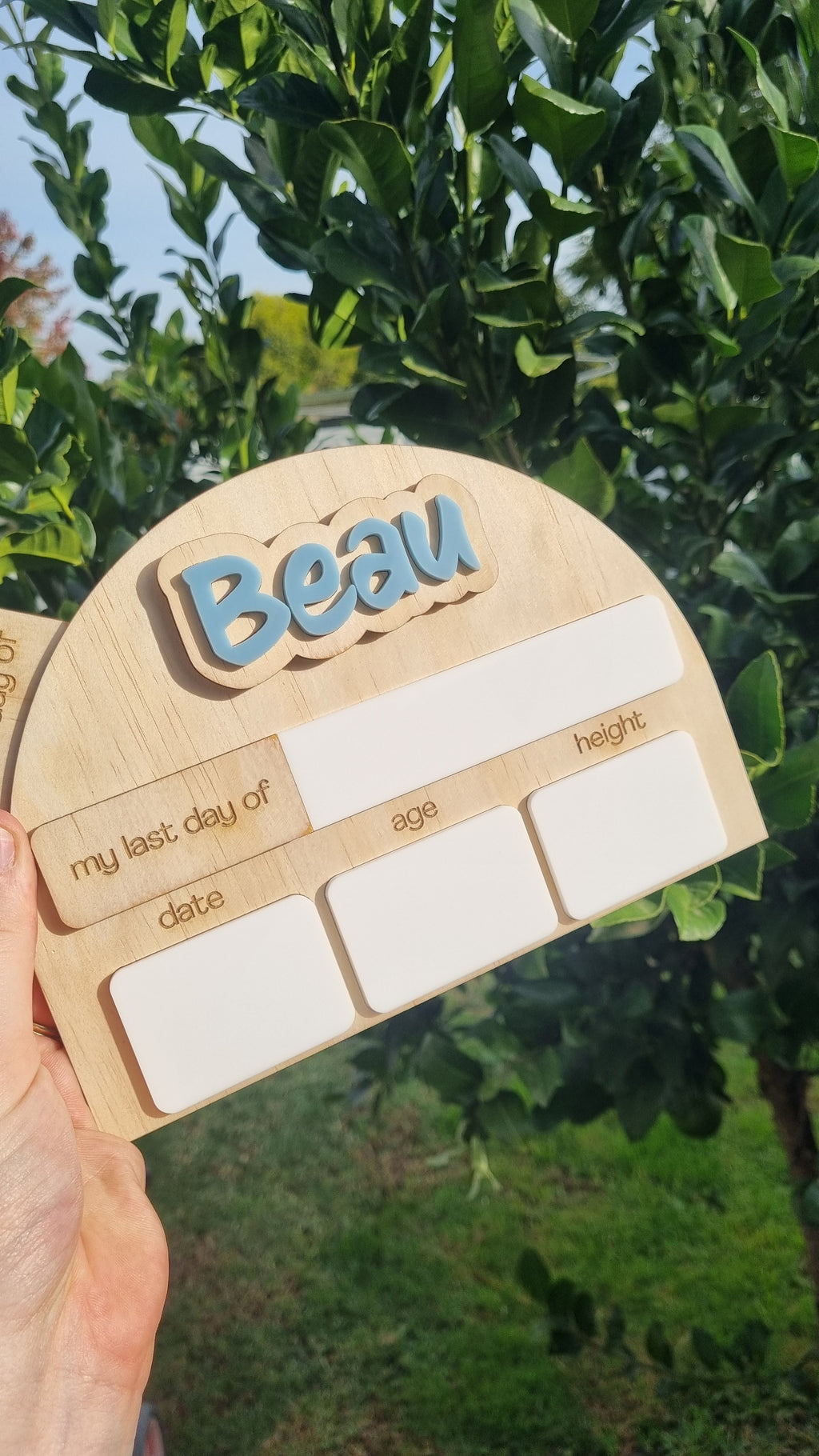 Mini Arch First/Last Day Board