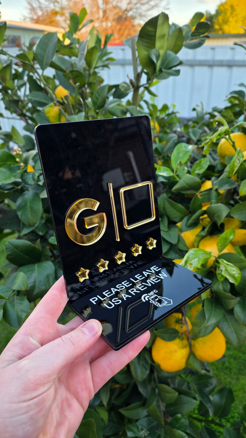 Google Review NFC Stand - Rectangle | Acrylic
