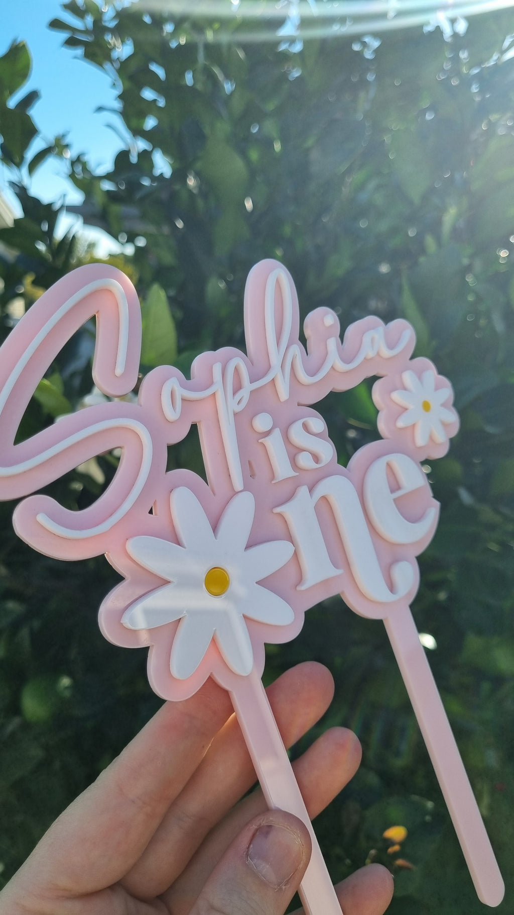 Daisy One Cake Topper