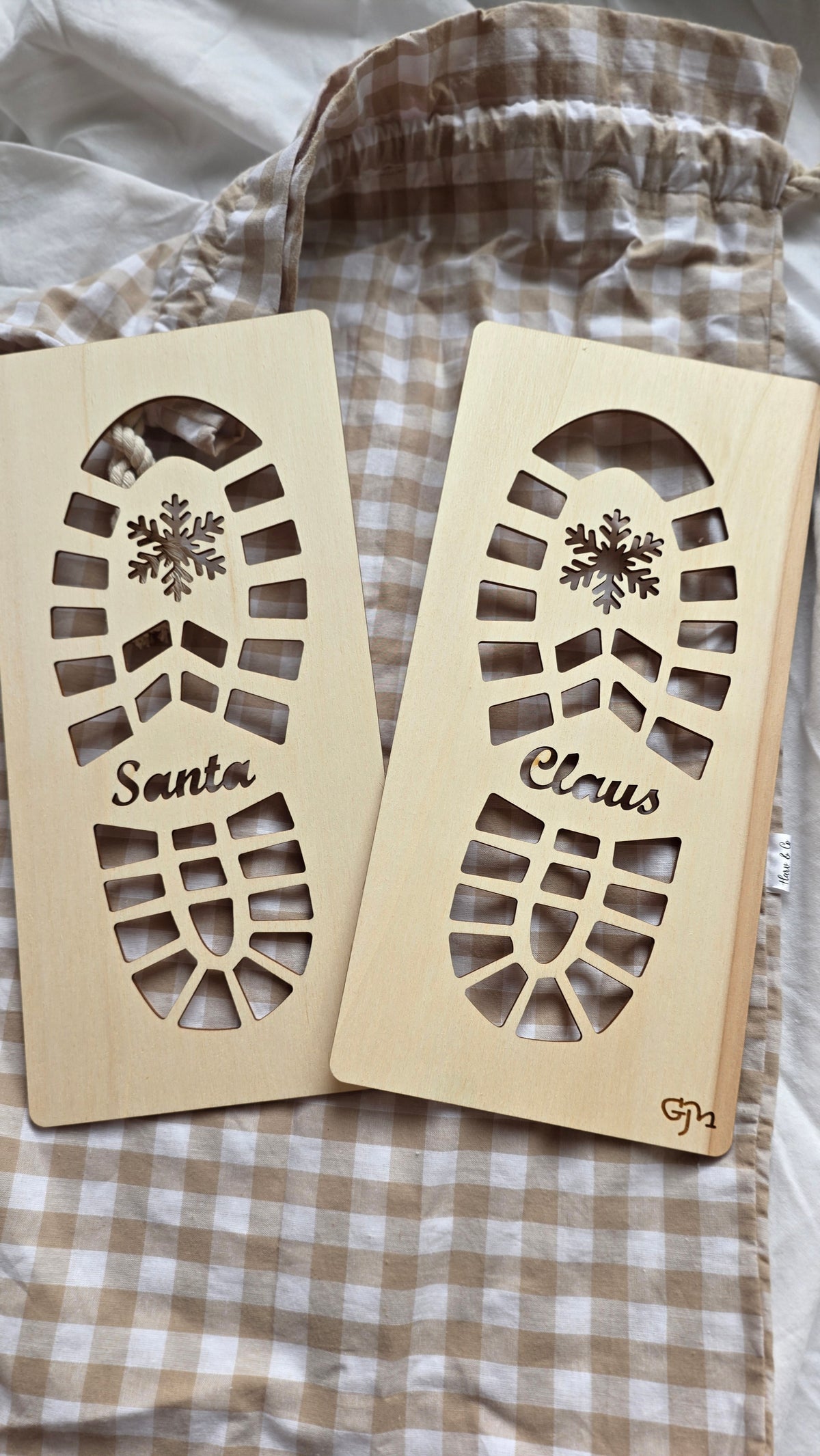 Santa Footprint Stencil