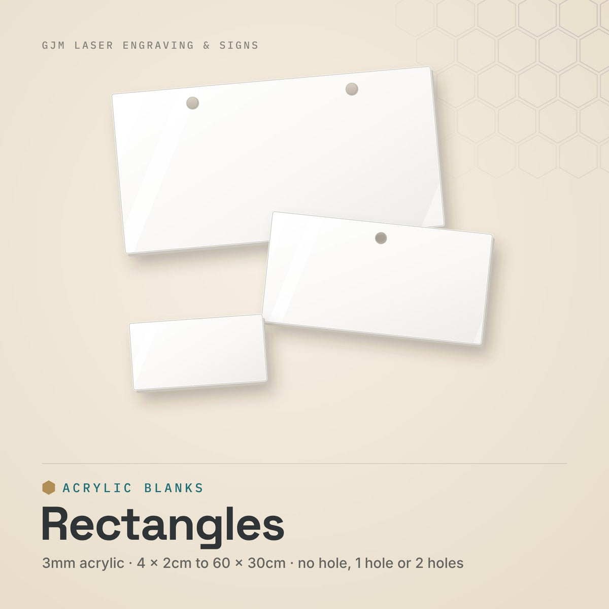 Acrylic Blanks | Rectangle