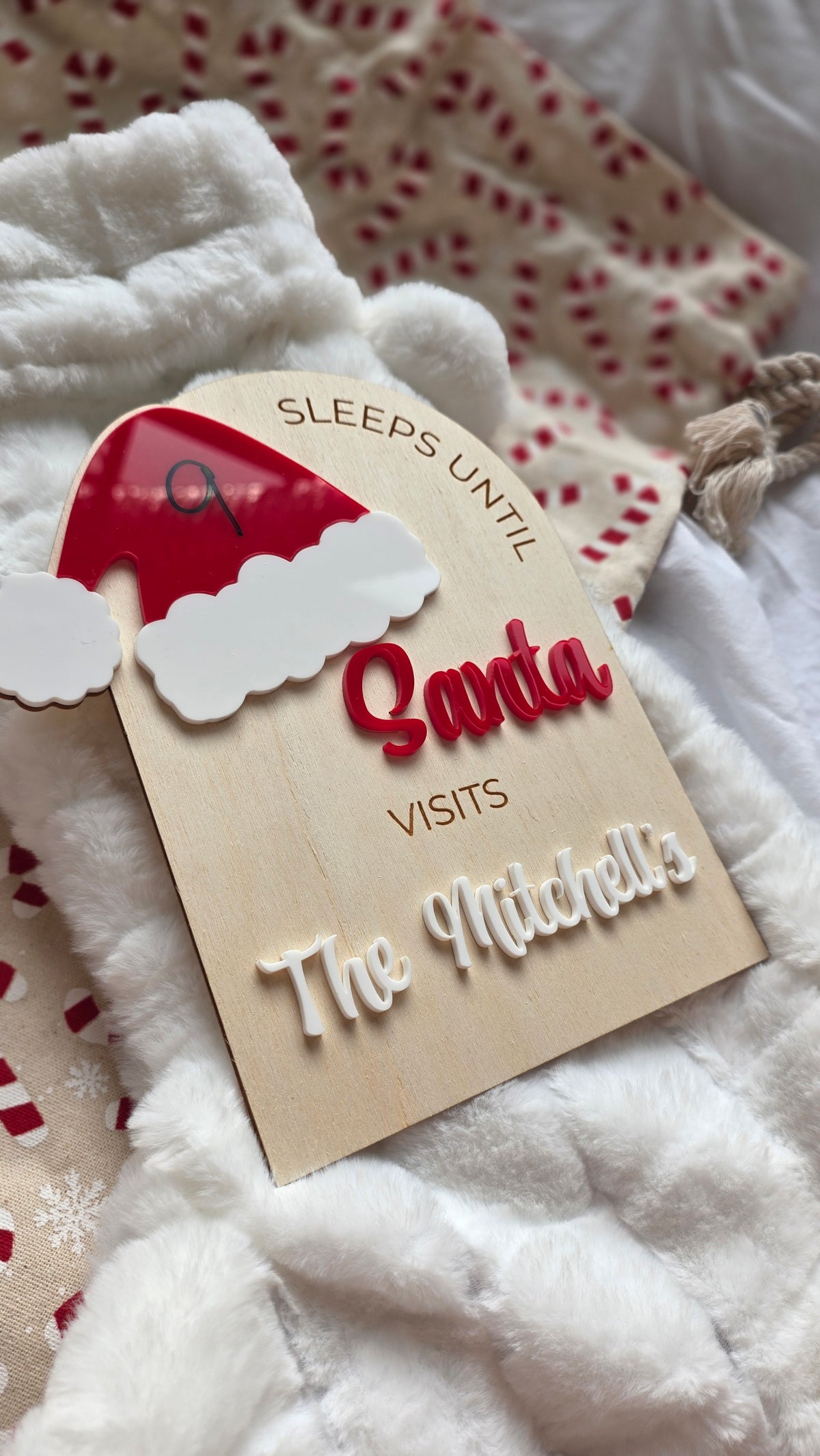 Christmas Countdown Board — Write On, Whiteboard Marker Included