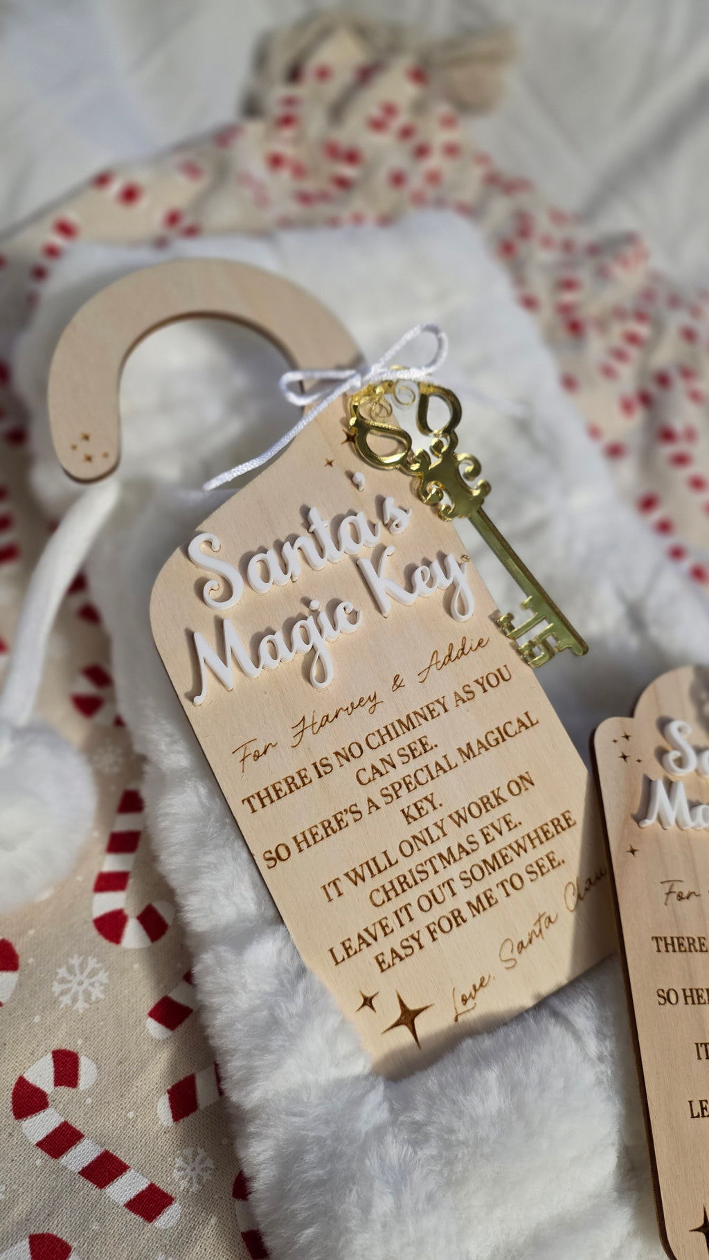 Santa's Magic Key — Personalised Door Hanger