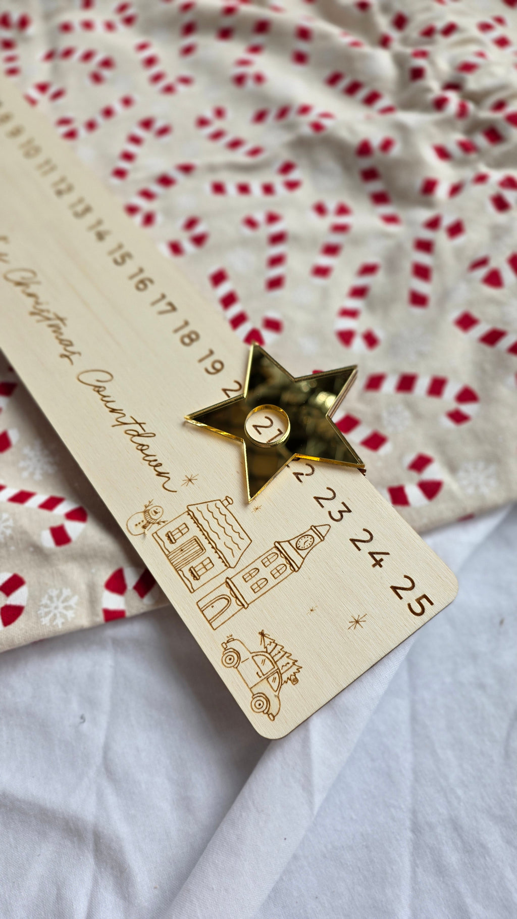 Christmas Countdown Star Mover — Personalised Family Board