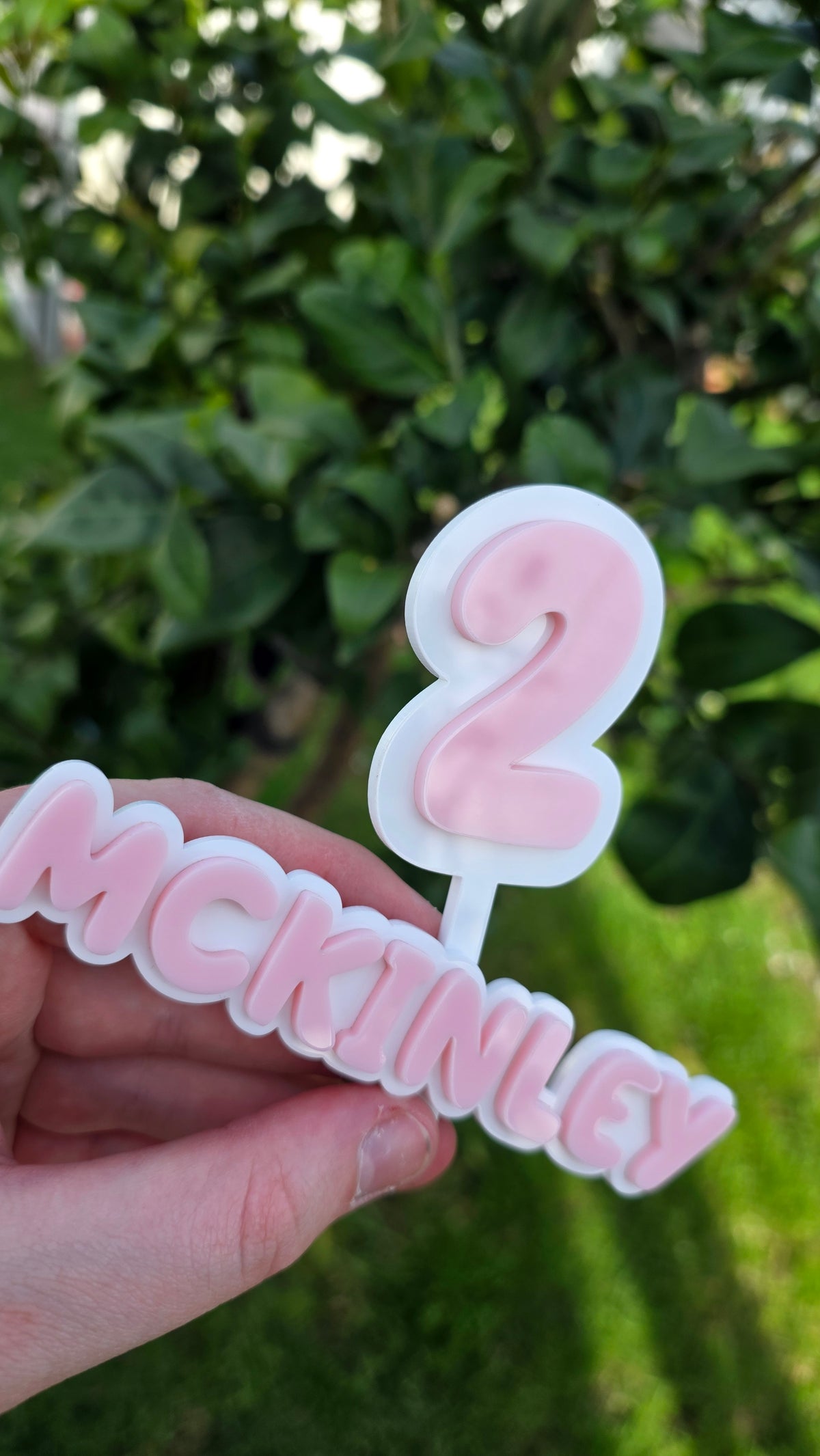 Add-On Double Layered Number | Cake Topper