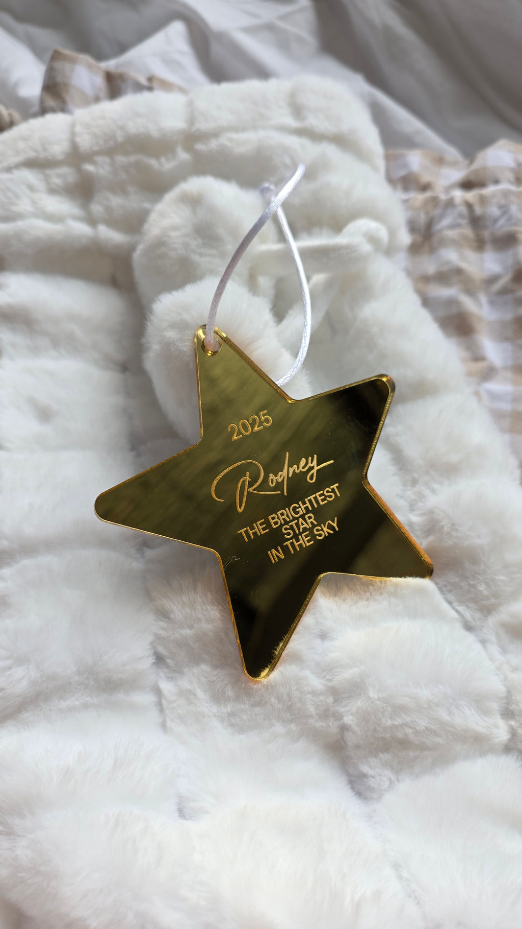 The Brightest Star — Personalised Memorial Christmas Ornament