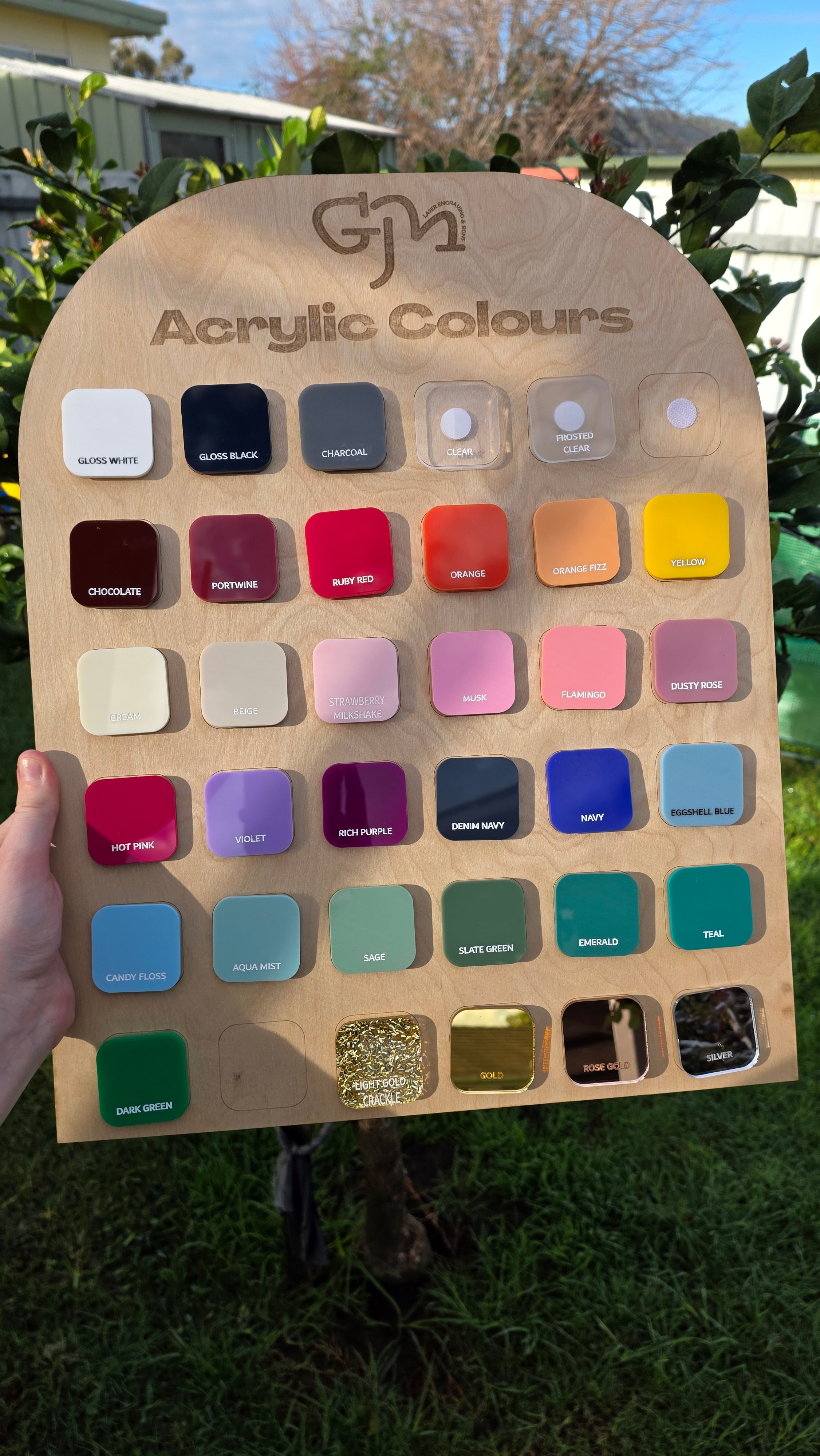 Branded Social Sign & Card Reader | Acrylic