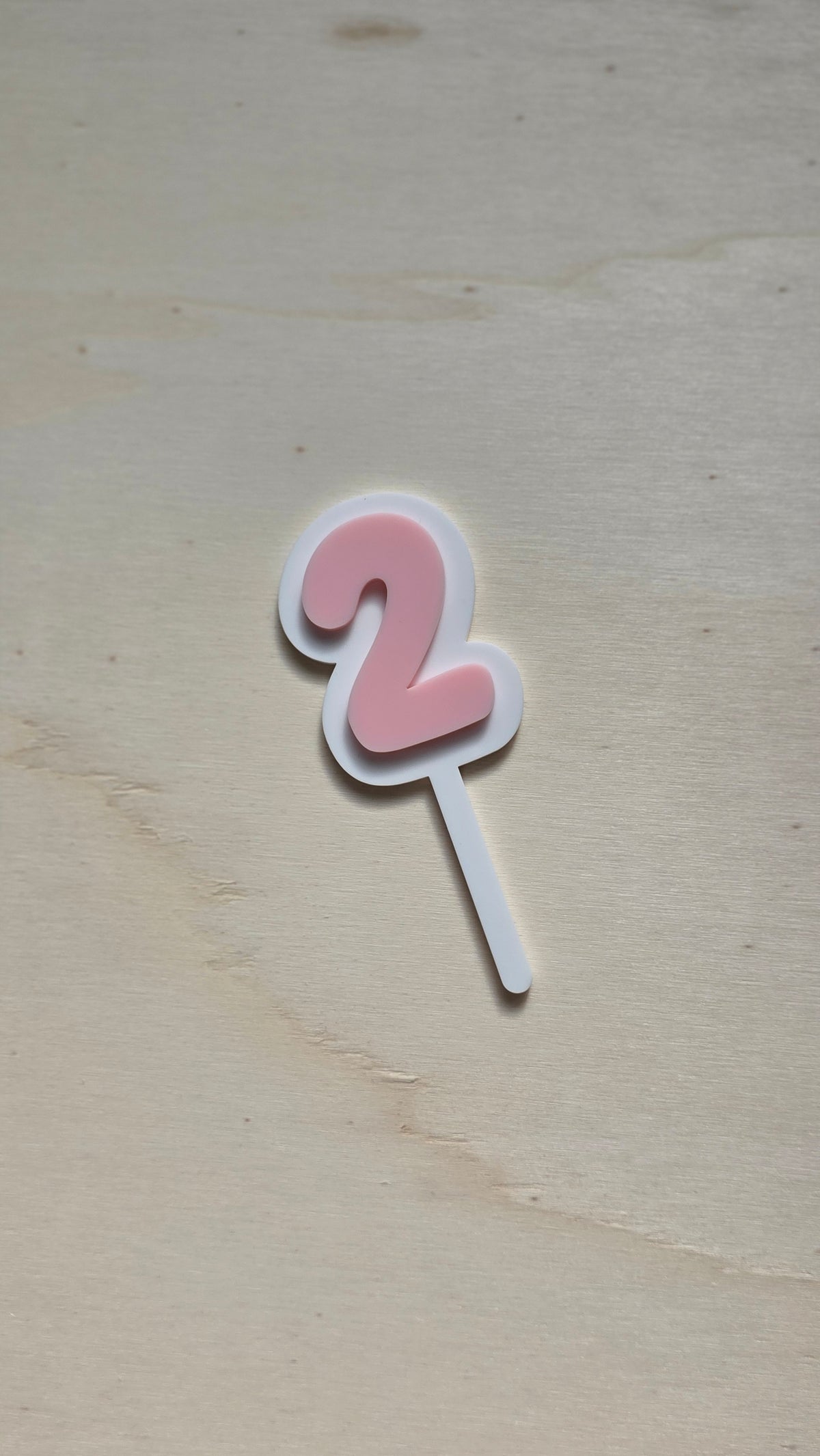 Add-On Double Layered Number | Cake Topper