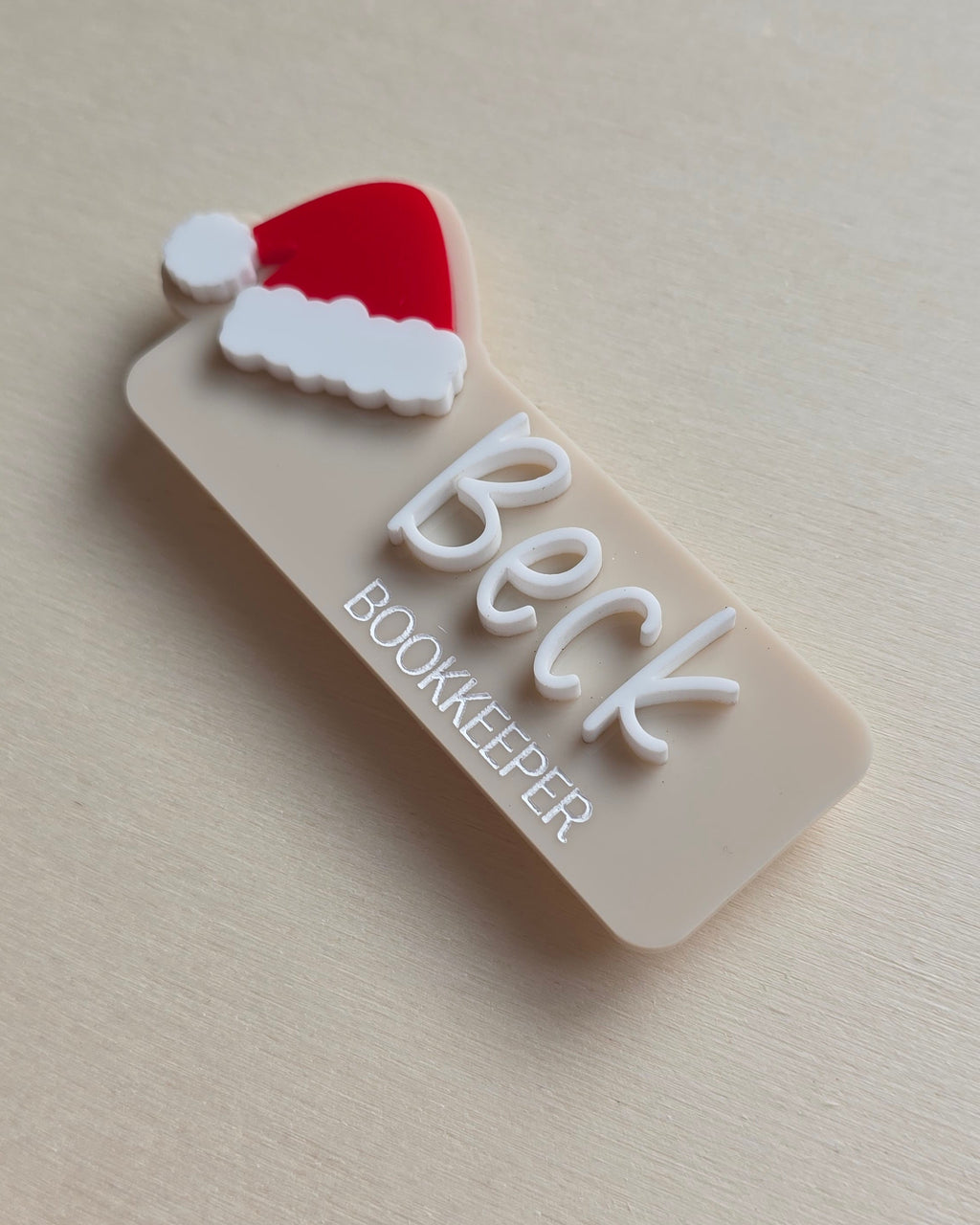 Christmas Name Badge | Acrylic