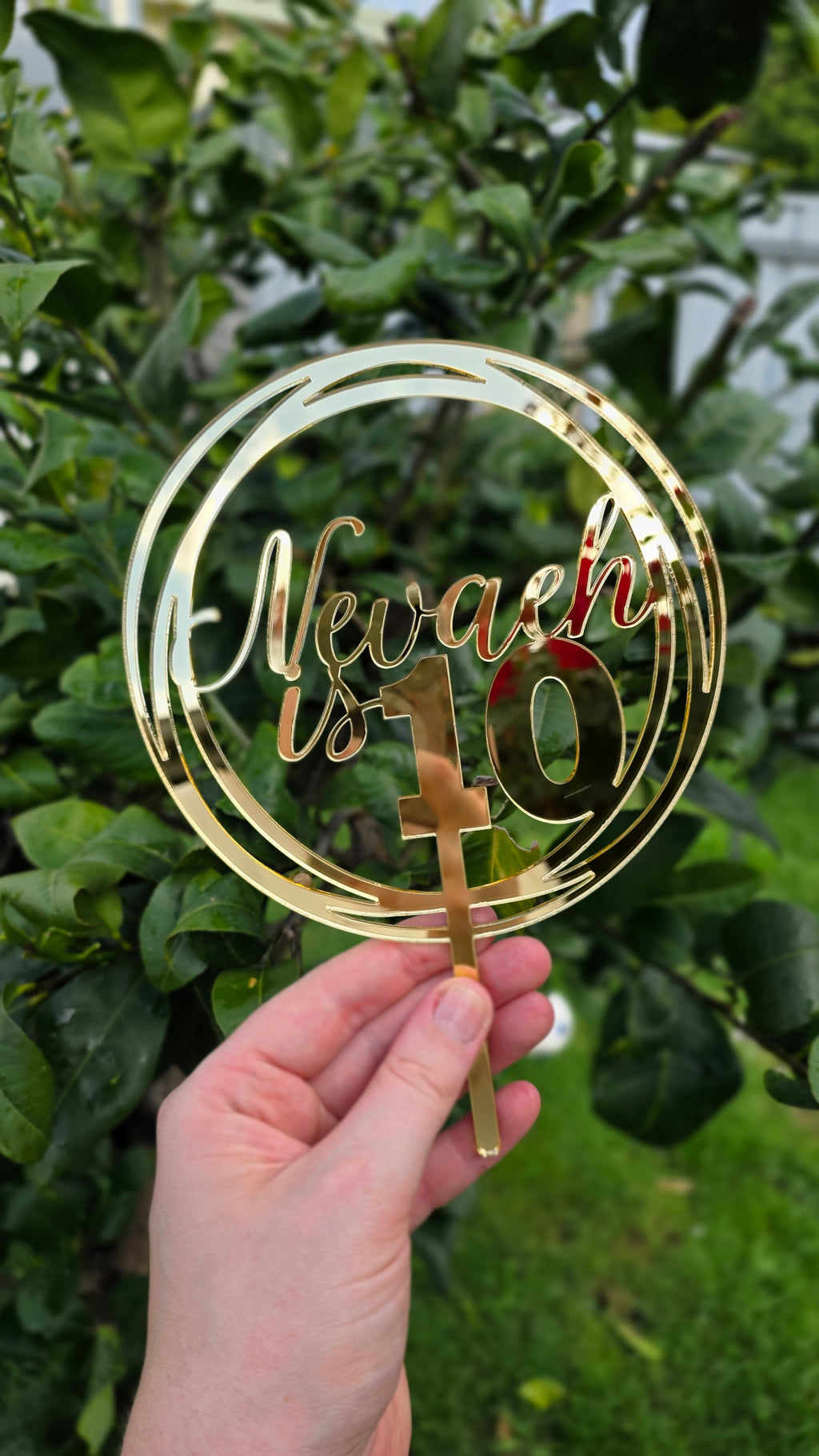 Single Layer Cake Topper