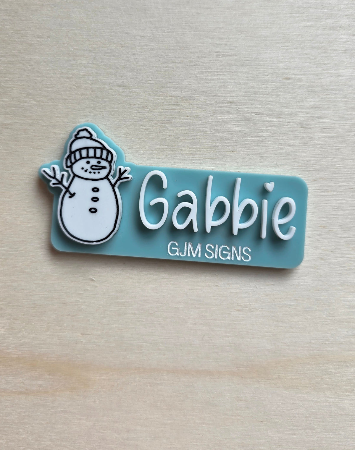 Christmas Name Badge | Acrylic