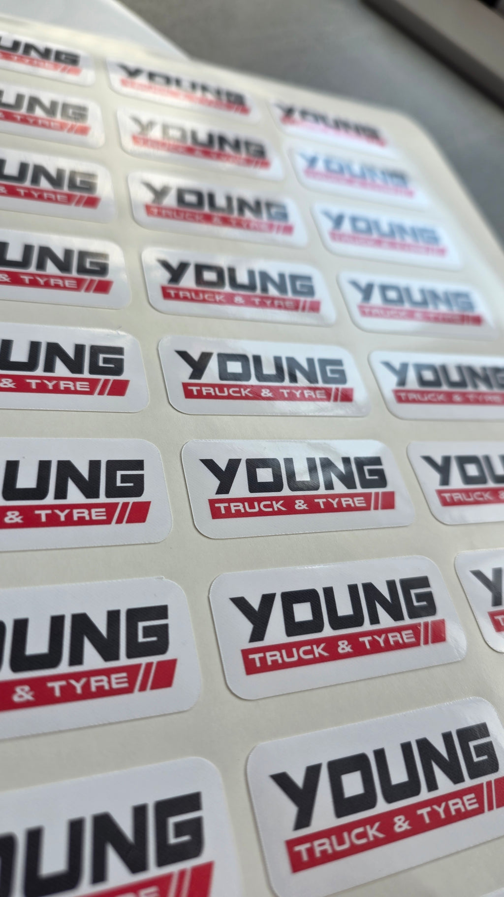 A4 Printed Sticker Sheets - White