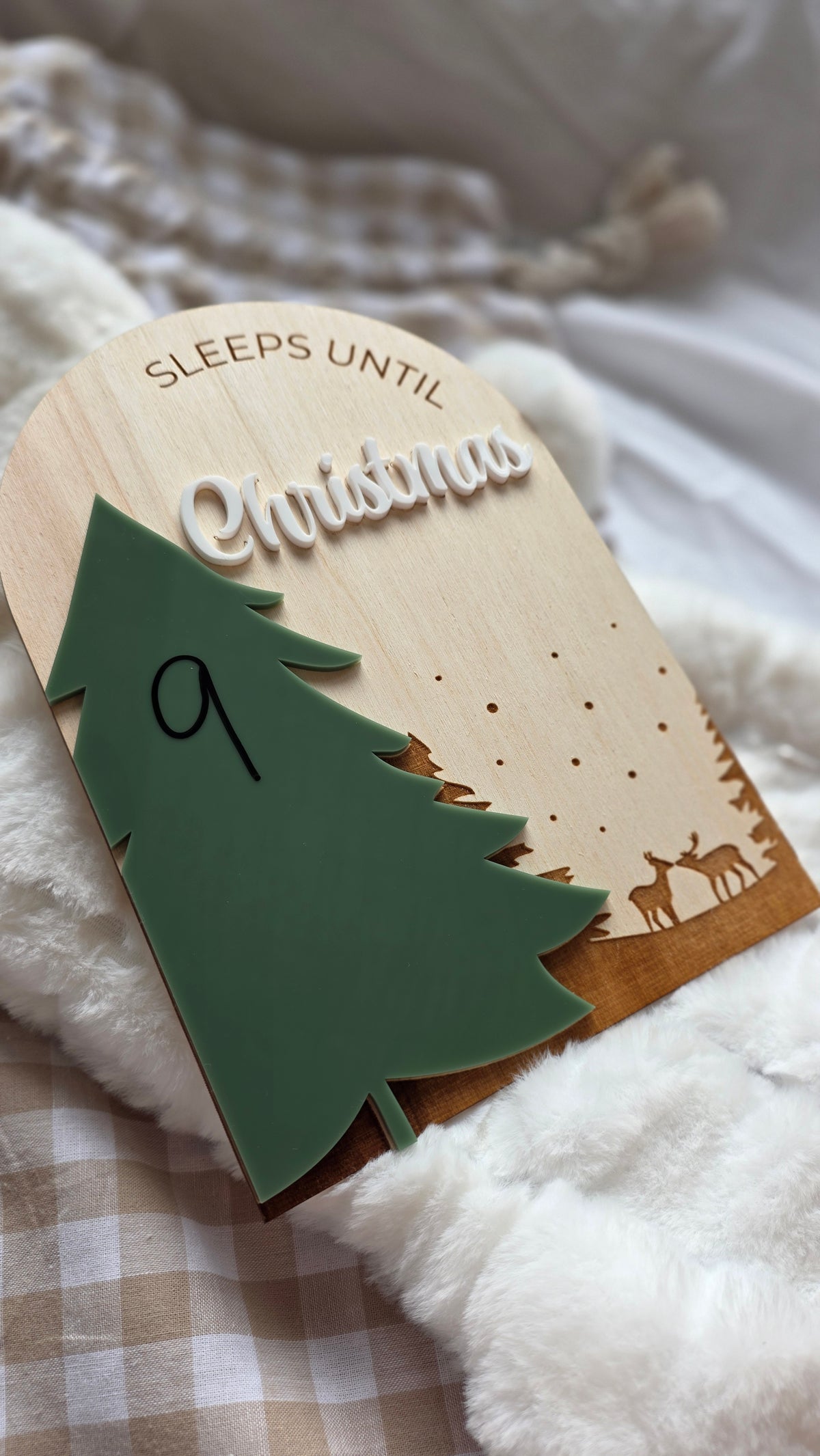 Christmas Countdown Board — Write On, Whiteboard Marker Included